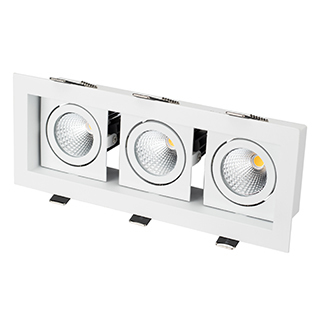Светильник CL-KARDAN-S260x102-3x9W Day (WH, 38 deg) (Arlight, IP20 Металл) | Arlight 024132