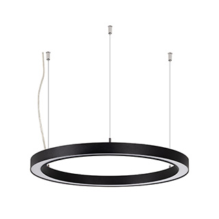 Светильник SP-CIRCLE-HANG-O3535-D500-30W Warm3000 (RAL9005, 120 deg, 230V) IP40 LED (Arlight, Алюминий) | Arlight 049360