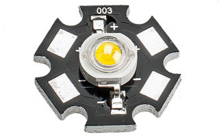 Мощный светодиод ES-STAR-3W WarmWhite 210Lm 3500K (ANR, STAR type) | Arlight 011409