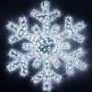 Фигура ARD-SNOWFLAKE-M11-1250x1200-604LED White (230V, 36.5W) (Ardecoled, IP65) | Arlight 034260