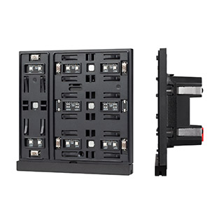 INTELLIGENT ARLIGHT Механизм панели KNX-303-22-IN Black (Bus) (IARL, IP20 Пластик) | Arlight 043109