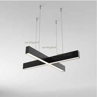 Светильник SP-LINE-3667-CROSS-4-500-HANG-44W-Day4000 (Черный RAL9005, 230V) (arlight, Металл) | Arlight 033227