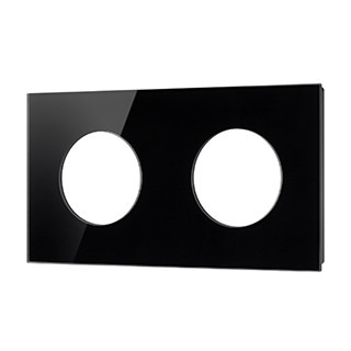 Рамка стеклянная FRM-GLARE-GC-2-BK (Arlight, -) | Arlight 043836
