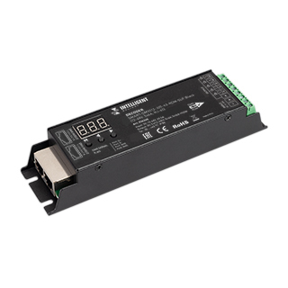 INTELLIGENT ARLIGHT Декодер SMART-DMX512-305-63-RDM-SUF Black (12-48V, 5x4A, RJ-45) (IARL, IP20 Металл) | Arlight 036245