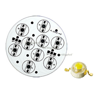 Плата D95-9E 3R-3G-3B Emitter (9x LED, 000-42) (Turlens, -) | Arlight 011048