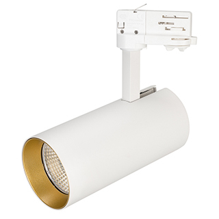 Светильник SP-POLO-TRACK-LEG-R85-15W Warm3000 (WH-GD, 40 deg) (Arlight, IP20 Металл) | Arlight 027457