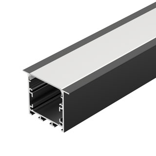 Профиль LINIA49-F-М-2500 BLACK (Arlight, Алюминий) | Arlight 055395