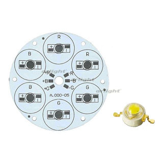 Плата D80-6E RGB Emitter (6x LED, A.000-05) (Turlens, -) | Arlight 027729