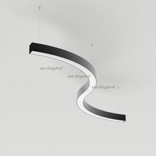 Светильник SP-LINE-ARC-S3535-D800-23W Warm3000 (BK, 120 deg, 24V) (Arlight, Металл) | Arlight 034052