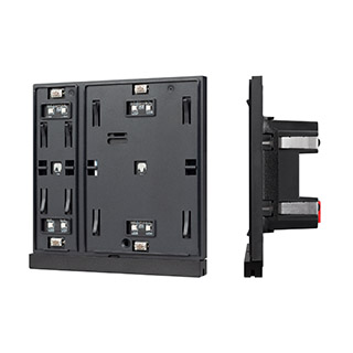 INTELLIGENT ARLIGHT Механизм панели KNX-302-22-IN Black (Bus) (IARL, IP20 Пластик) | Arlight 043108