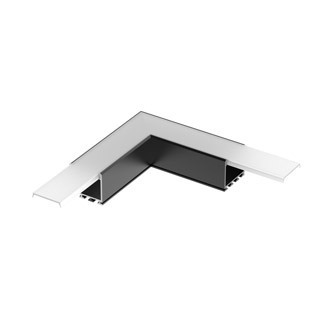 Угол PLS-LOCK-H25-L90 BLACK (с экраном MAT-L) (Arlight, Металл) | Arlight 031268