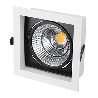 Светильник CL-KARDAN-S152x152-25W Day4000 (WH-BK, 30 deg) (Arlight, IP20 Металл) | Arlight 026497