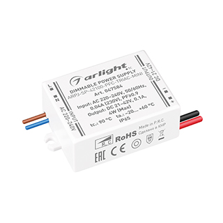 Блок питания ARPJ-SP-42100-PFC-TRIAC-MINI (4W, 21-42V, 100mA) (Arlight, IP65 Пластик) | Arlight 047584