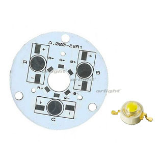 Плата D44-3E RGB Emitter (3x LED, A.000-22) (Turlens, -) | Arlight 027724