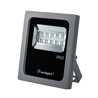 Светодиодный прожектор AR-FLAT-ARCHITECT-10W-220V Day (Grey, 50x70 deg) (Arlight, Закрытый) | Arlight 024166